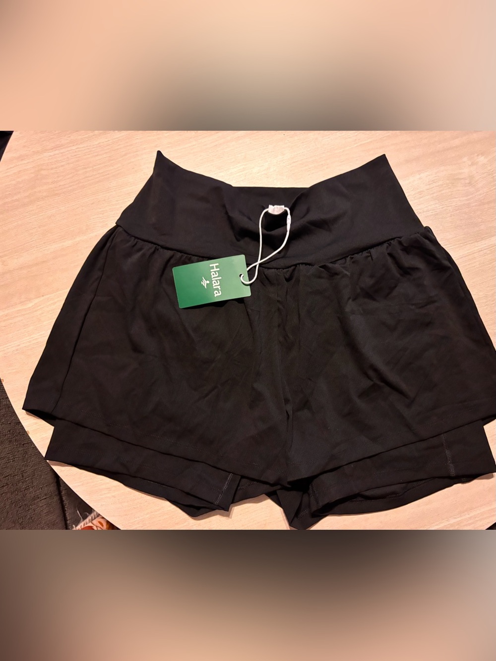 HALARA Black High-Waist Women's Athletic Shorts NWT